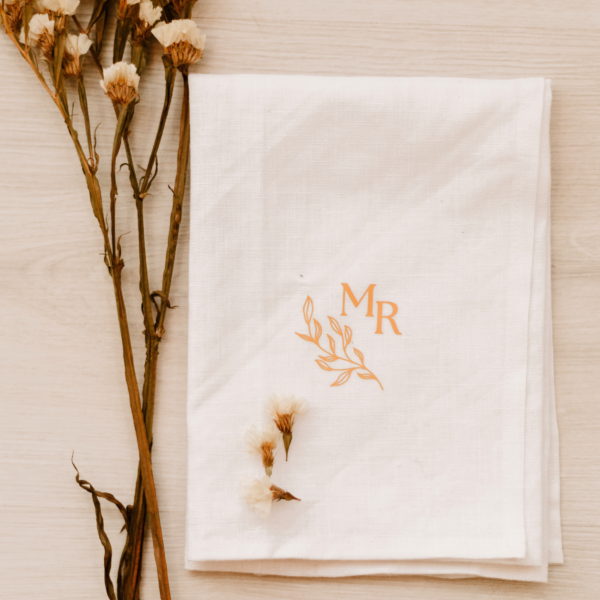 Guardanapo mesa de casamento estampado